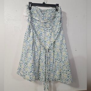American Eagle Outfitters Floral Mini Dress - Blue and Green